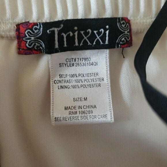 Y2K Women’s Black White Mini Dress Coquette 90's Party Glam Ballet Core Size M - Picture 6 of 9